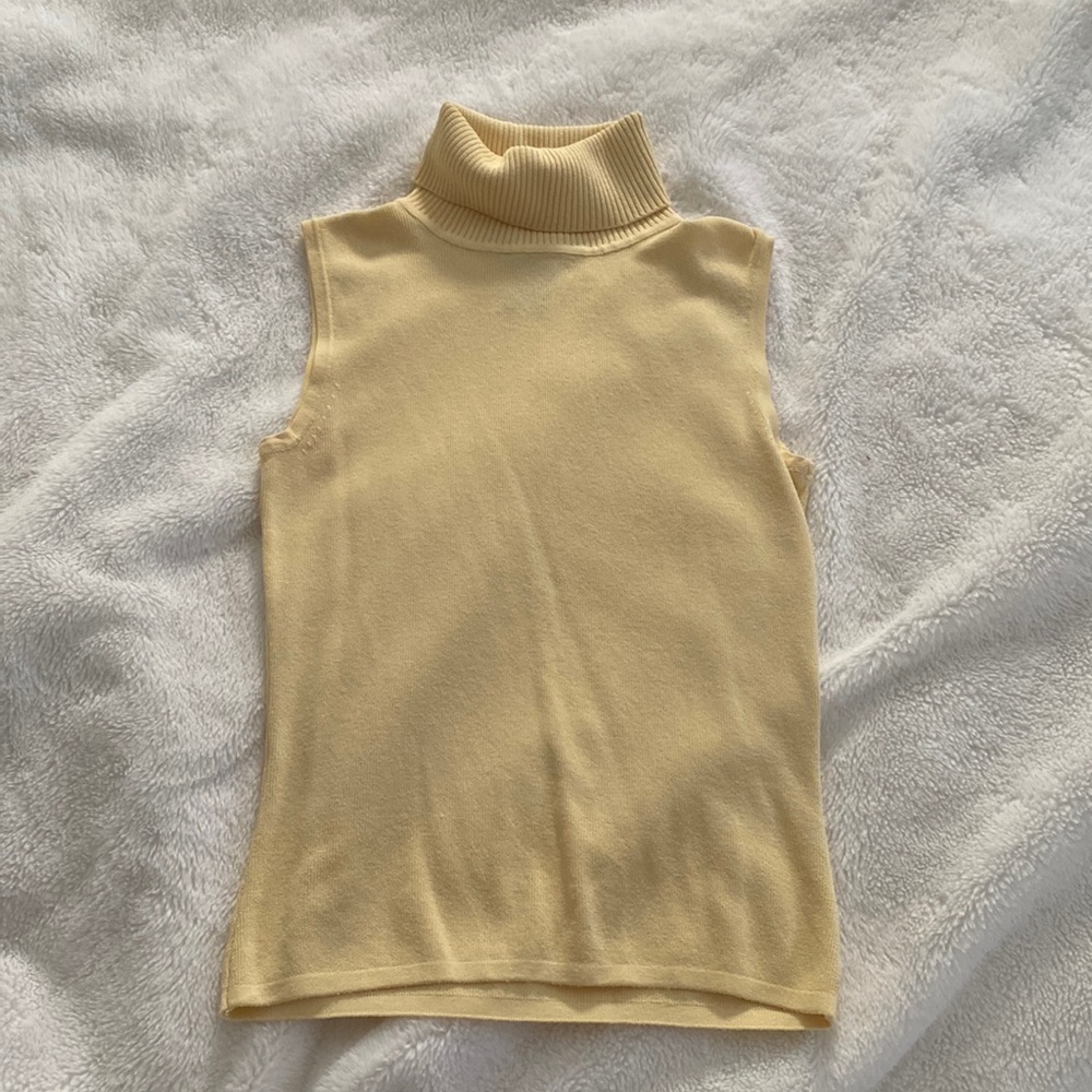 Yellow turtle neck top
